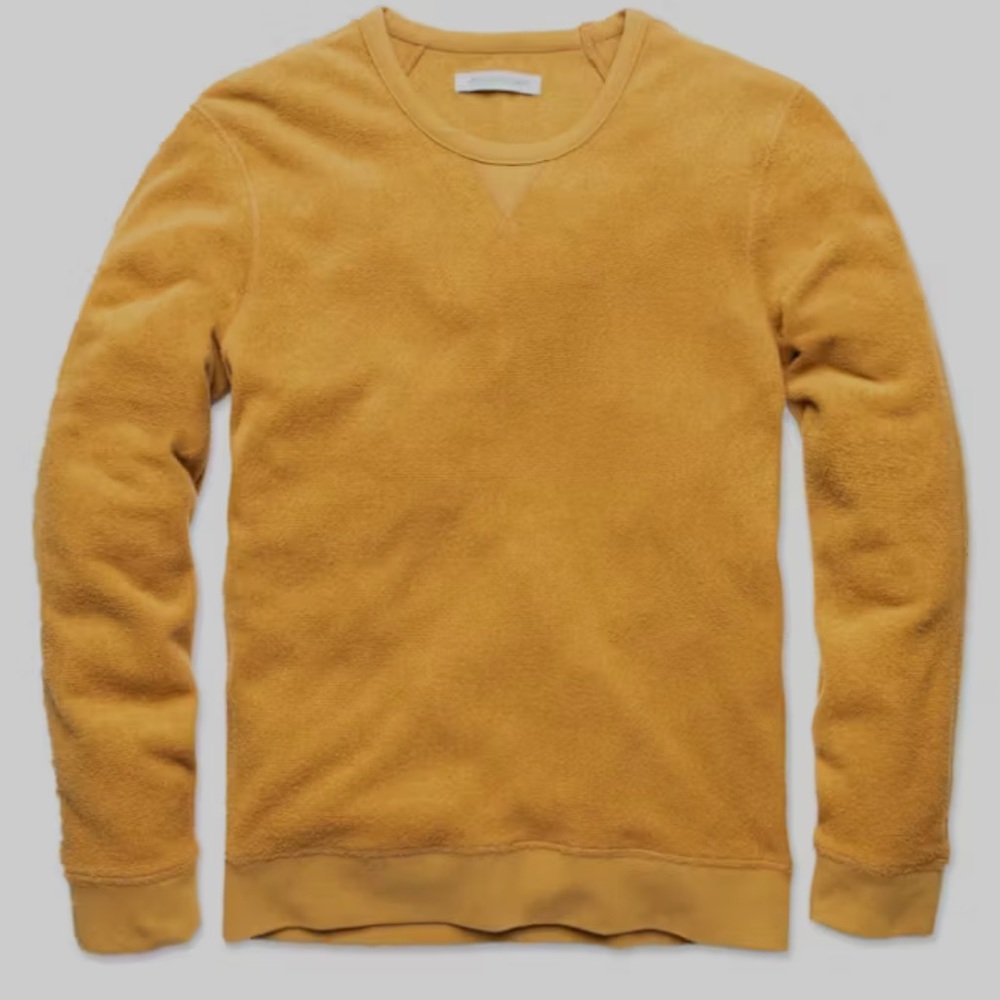 Outerknown Hightide Crew Sweater Curry size M
